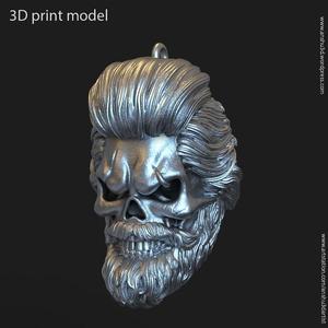 Skull beared vol1 Pendant