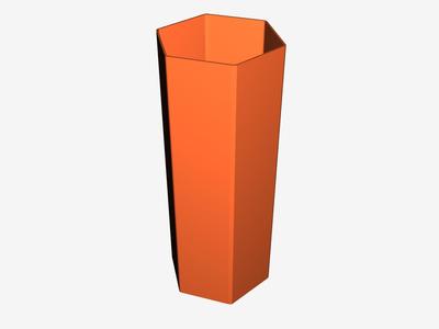 Single wall hex tube (Shrimp Fish Hide)