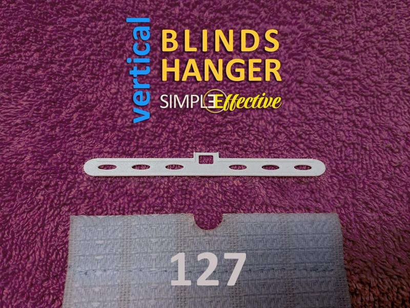 Vertical Blinds Hanger [127mm] – Simple&Effective
