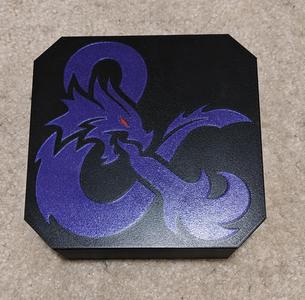 D&D dice box with lid