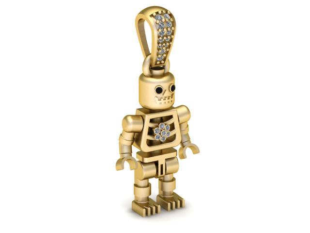 ROBBOT GOLD PENDANT 3d printable model