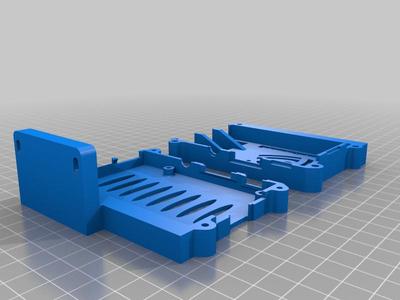 Raspberry Pi 3 (B/B+), Pi 2 B, and Pi 1 B+ case Lower Mount for LED BAR