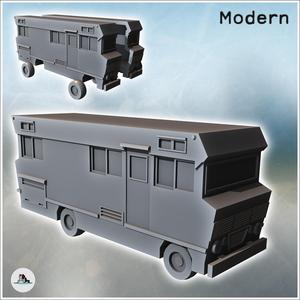 Modern caravan with multiple windows and side door (3) - Cold Era Modern Warfare Conflict World War 3 RPG  Post-apo WW3 WWIII