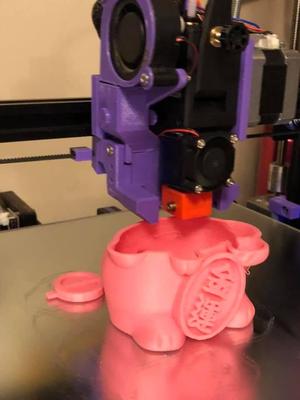 Adimlab BMG & E3D V6 Setup for Creality Style 3-Wheel Back Plate - Remix