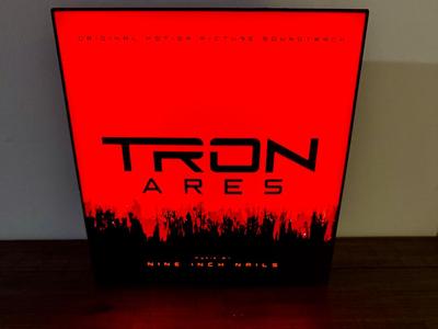 Tron Ares - NIN Sound Track Album Art LED Light