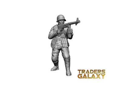 WW2 German Sub-Machine Gun Pose 2