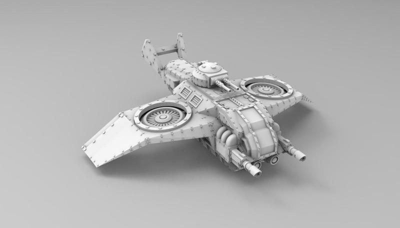 VTOL-1A "The Fly" Aircraft 28/32mm Scale