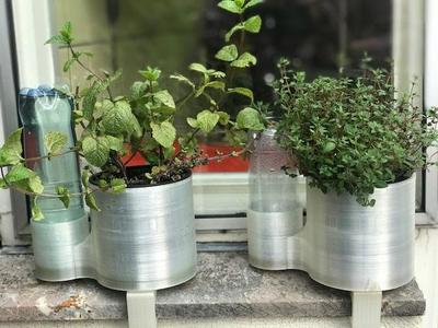Self watering plant pot