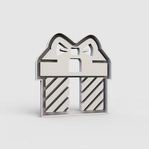 Modern Holiday Treat: Rectangular Gift Cookie Cutter
