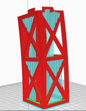 Custom supports for LED Bridge Lamp