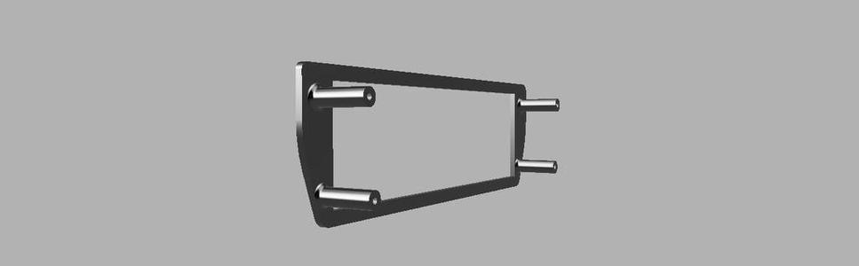1 DIN Fascia adaptor  for Jaguar XK8 MY 1997