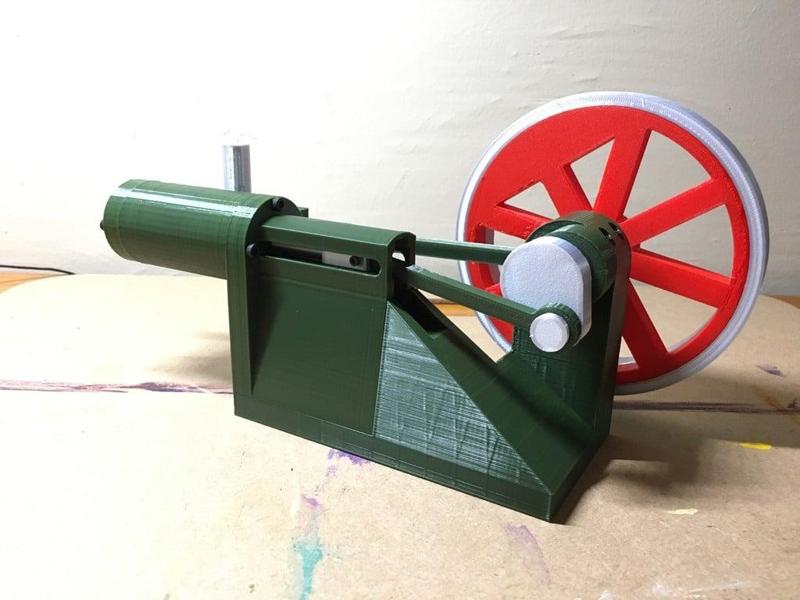 SINGLE CYLINDER WORKING DOUBLE ACTING STEAM ENGINE