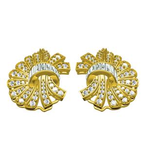 Floral Design Cocktail Earring