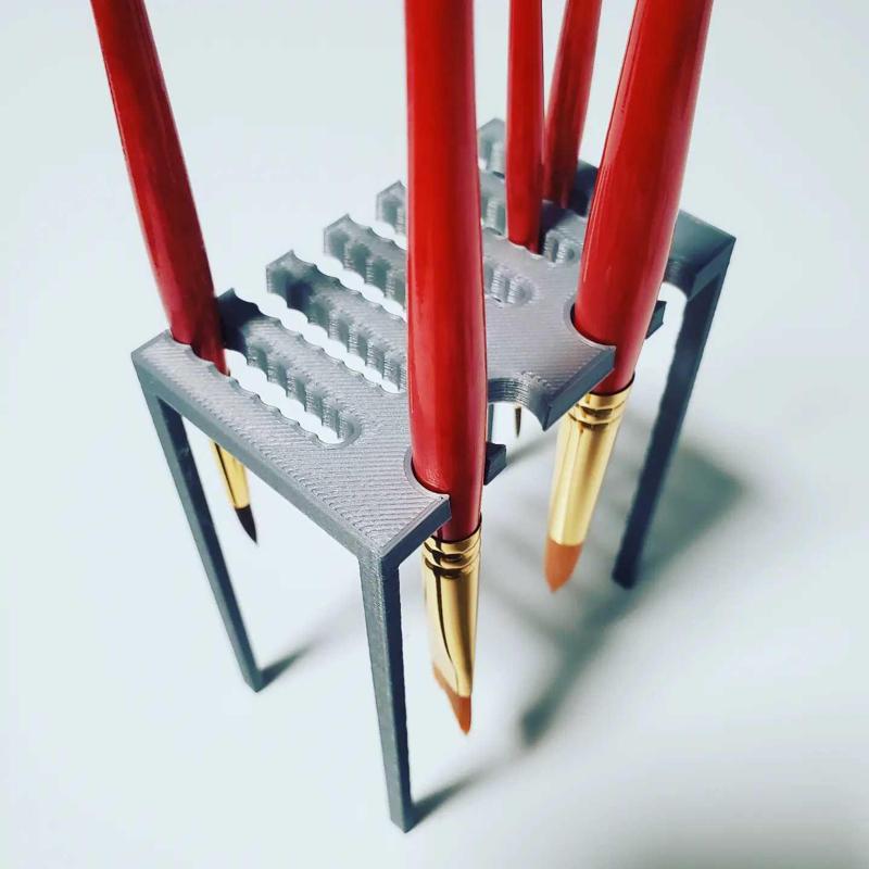 Paint brush rack