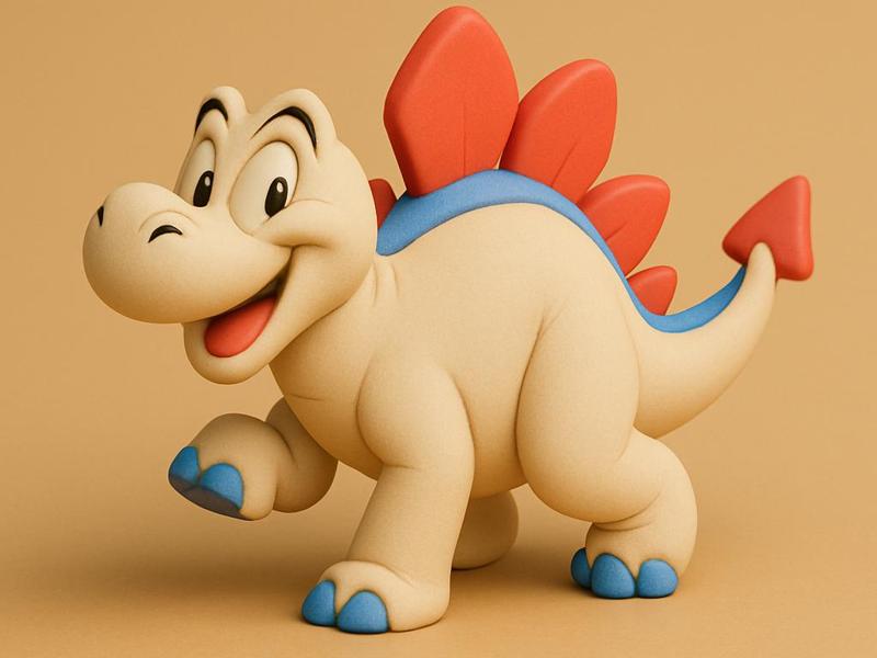 Stegosmile – The dino that sees life in color