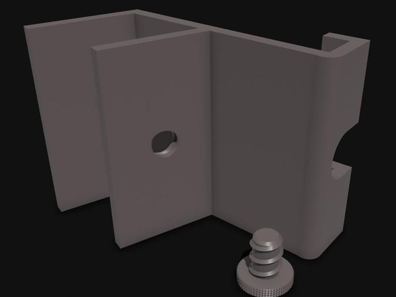 Phone holder with screw