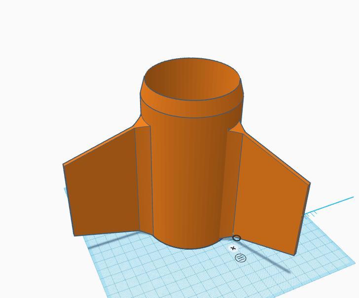 upgraded 3in booster fin can