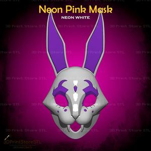 Pink Mask from Neon White Game - Fan Art 3D print model