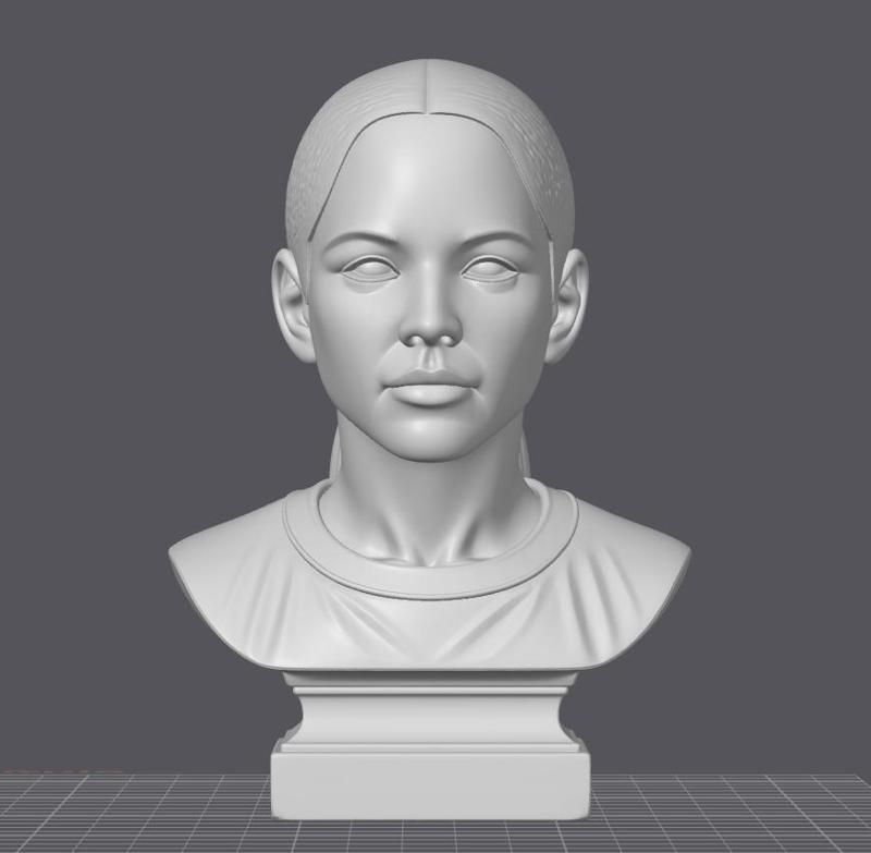 Natti Natasha Bust - 3D Model of the Dominican Reggaeton Singer