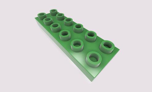 LEGO DUPLO Plate 2x6 - 98233