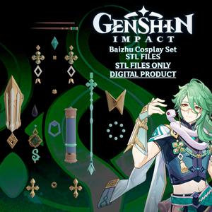 Baizhu Genshin Impact Cosplay Set