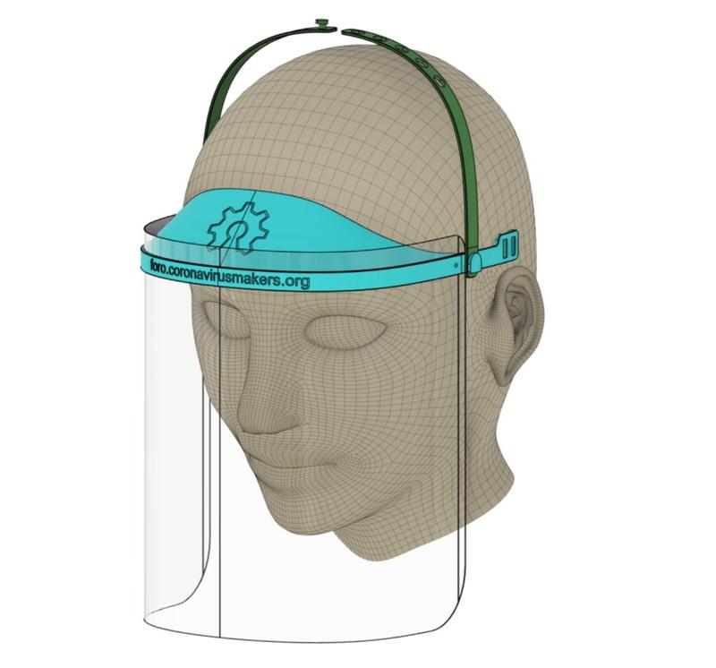 3d printed face mask A4 sheet