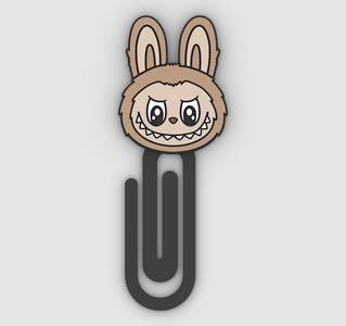 Labubu Head - Paper clip, bookmark - 3MF pre-painted , STL