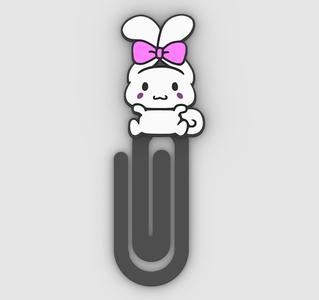 Cinnamoroll and his ears with bow - Paper clip, bookmark - 3MF pre-painted , STL
