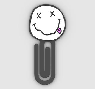 nirvana - Paper clip, bookmark - 3MF pre-painted , STL