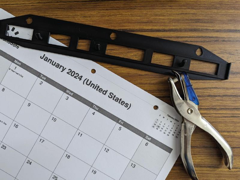 Paper Calendar Hanger