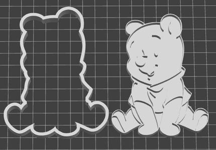 WINNIE DE POOH SITTING CUTTER