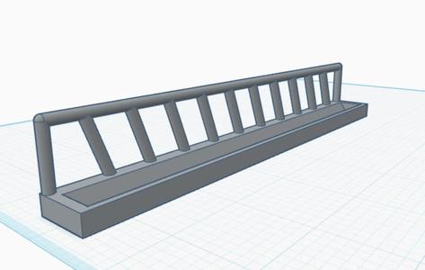 1/64 scale cattle feed rail