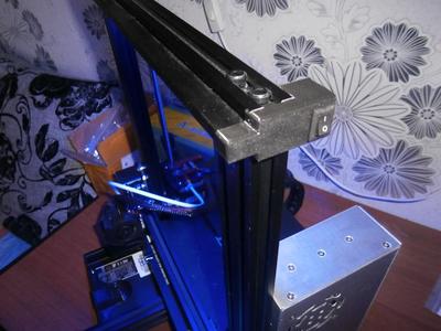 Ender-3. Led strip profile plug for 10x15 switch.