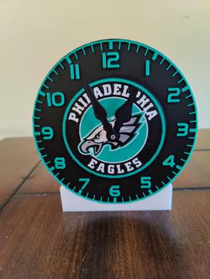 Philadelphia Eagles Desk Clock