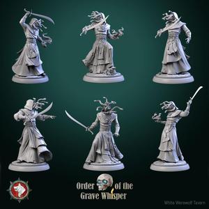 Snakehead cultists set 6 miniatures pre-supported