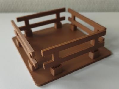 Fence with base plate + numbers