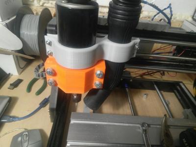 dust clear holder for 52mm spindle and 32mm tube