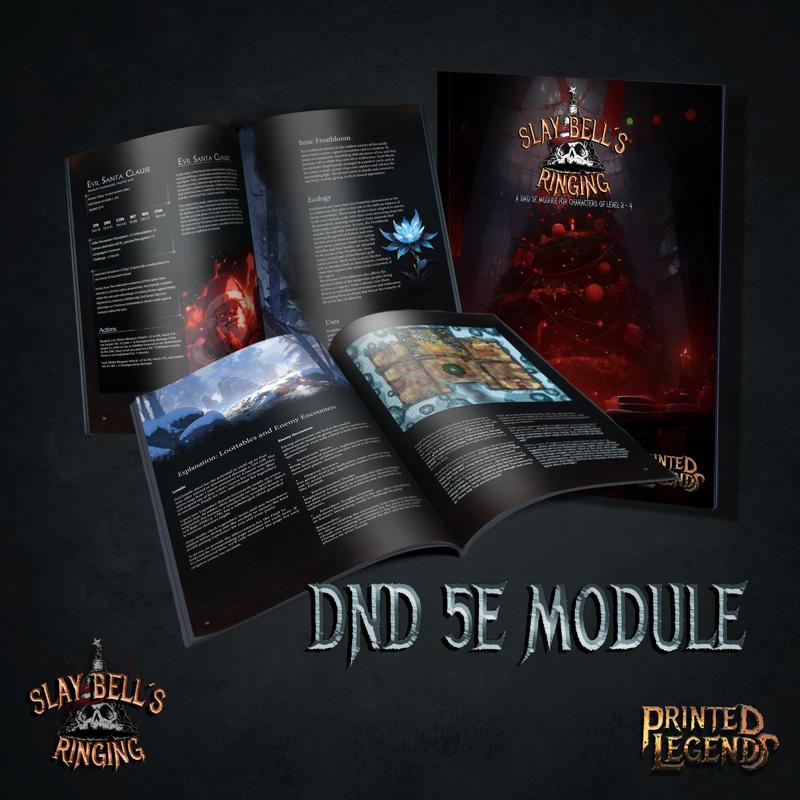 Slay Bells Ringing DnD 5e Module (Level 2-4) + Artwork + Maps + Tokens