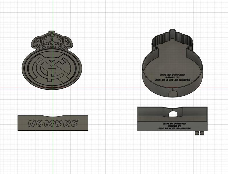 CUSTOMIZABLE REAL MADRID SHIELD LAMP
