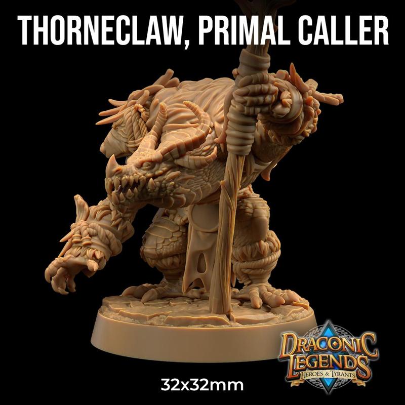 Thorneclaw Primal Caller | PRESUPPORTED | Draconic Legends Hero's and Tyrants