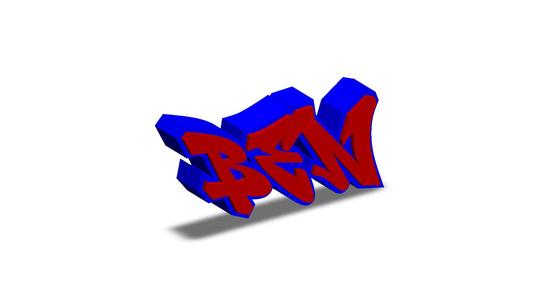 Ben Personalized graffiti name tag