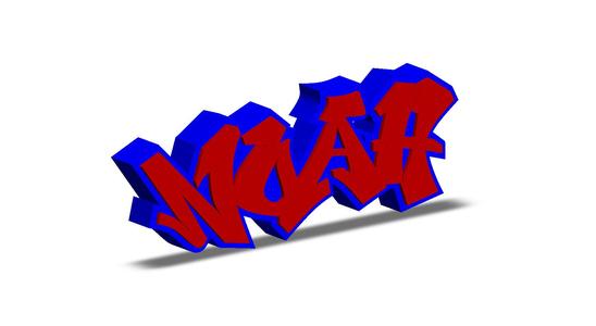Noah Personalized Graffiti Name Tag