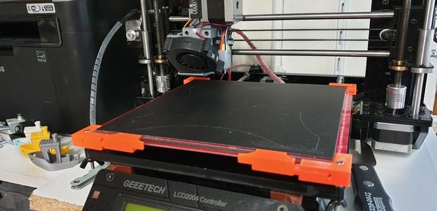 Geeetech I3 bed clip corners