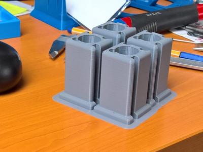 Feet for CR10 S4 with slot for paneling.