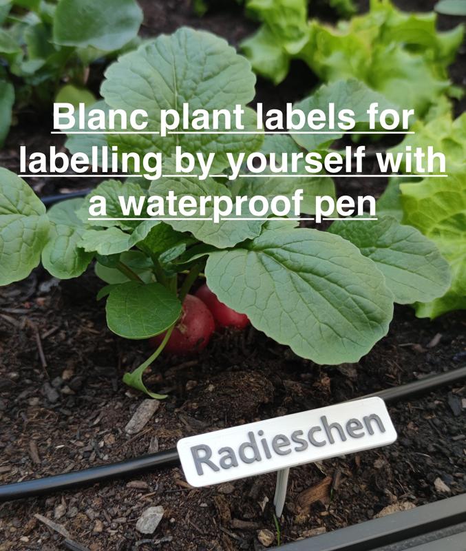 Plant Label Blanc, Inscribable, Print it - Bend it - Stick it