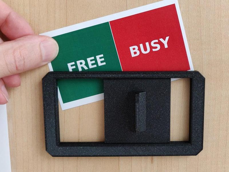 Universal Door Sliding Sign (Free / Busy indicator)