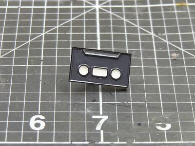 Cassette tape enamel pin