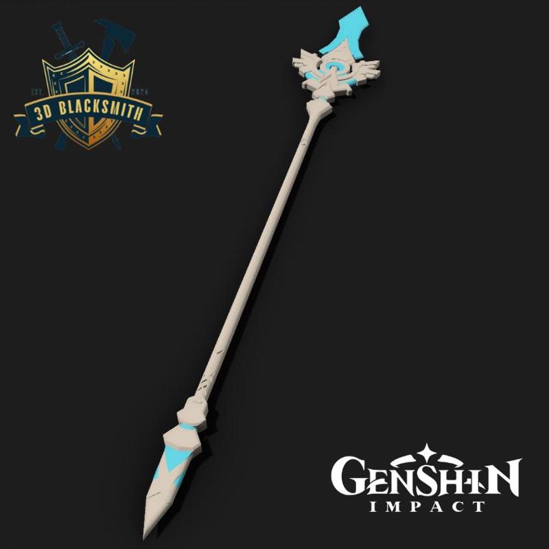 Genshin Impact Skyward Spine Spear Prop ( 1/1 Scale )