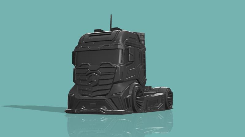 Futuristic Mercedes Truck