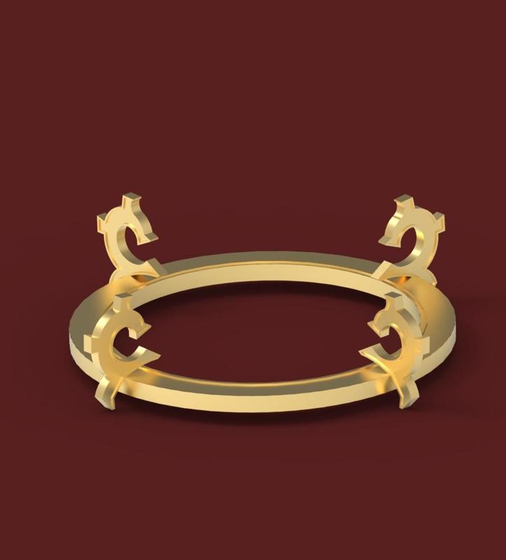 Genshin Impact Cosplay Scaramouche ring hat structure (550 mm diameter)
